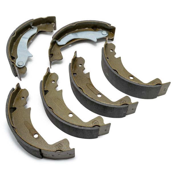 Jeu de mâchoires de frein Piaggio, 6 plaquettes, avant pour Ape AF-13, 498401