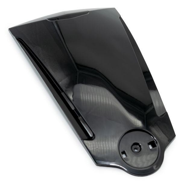 Kaskade Piaggio Verkleidung Schild, mitte, schwarz, 90 schwarz glänzend 094, 6551076090 für Gilera Runner SP Purejet VXR ST VX 50 - 200 ccm