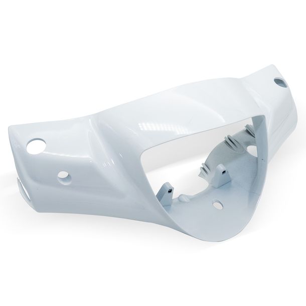 Cascade Piaggio fairing, front, white, 87 white ottico 724, 6219295087 for Piaggio Liberty 50 ccm