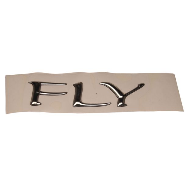 Lettering Piaggio emblem, fly, chrome, 655432 for Piaggio Fly 1 50 - 150 ccm