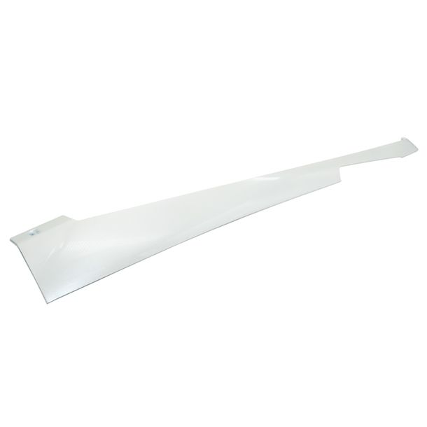 Spoiler Piaggio, right, white, BT white perla 566 for Fly, 67308060BT