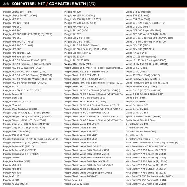 Zündkabel Piaggio, 080341 für Vespa GTS i.e. Touring 4V HPE Yacht Club Super Sei – Bild 5