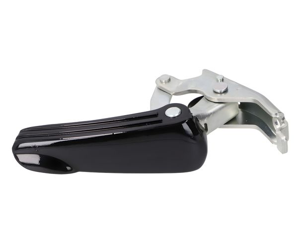 Repose-pieds Vespa, droit, noir, brillant, CM017204 pour Vespa GTS i.e. Touring 4V HPE 125 / 300 ccm