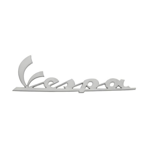 emblème lettrage Vespa, chrome, 150 x 50 mm, 656220 pour Vespa GTS Super GT GTV 200 - 300 ccm