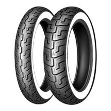 Pneu Dunlop D401 H/D 100/90-19 57H TL WW blanc paroi avant