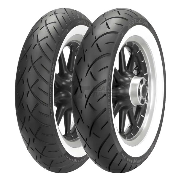 Tire Metzeler ME 888 Marathon Ultra 130/90 B16 73H TL WW whitewall RF rear