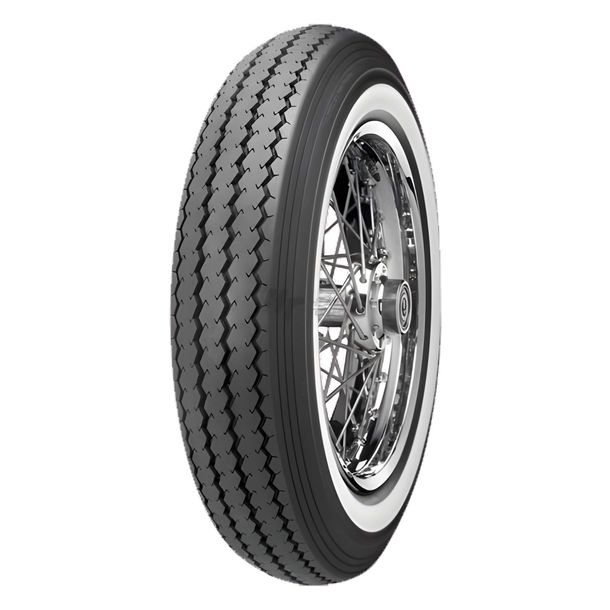 Pneu Shinko E-240 100/90-19 63H TL WW blanc paroi avant