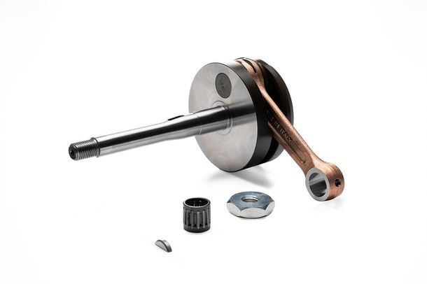 Malossi 12 mm krukas met zuigerpen voor Piaggio-, Vespa-bromfietsen