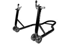 Motorradständer / Montageständer hinten Parzini Strada hinten / Hinterrad mit V-Aufnahme, schwarz